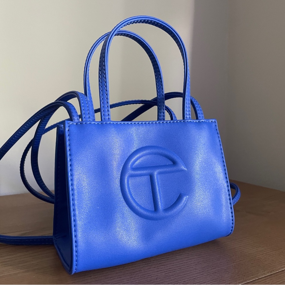 Telfar Small Shopping Bag – “Painter’s Tape” Blue